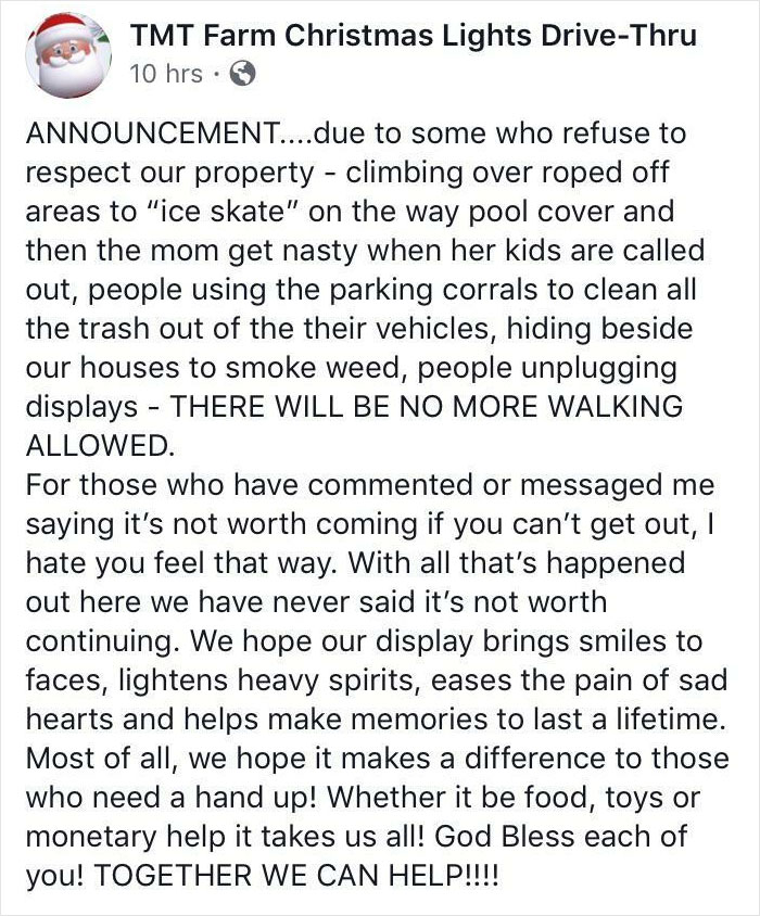 A Local Family Has Been Doing A Christmas Village For Years! They Never Accepted Payment, Only Donations. They’ve Been Open For One Day This Year And Then This Happens