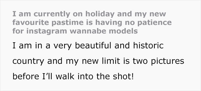 Person Has Had Enough Of Influencers Treating Public Spaces Like Their Private Studio, Dedicates Vacation To Ruining Their Photos