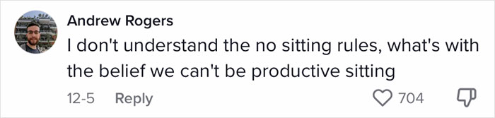 Employees Are Roasting This Cafe's "No Chairs" Policy, The Video Goes Viral With Over 142K Views