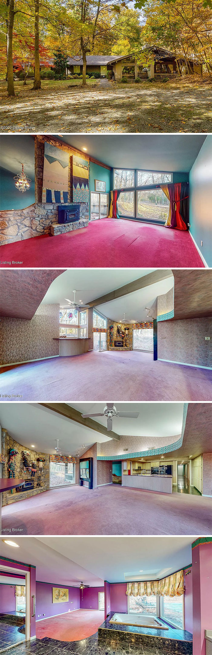 Well This House Certainly Catfished Me Bc I Was Not Expecting This Interior