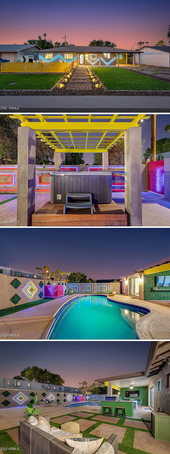 The Neon Outside! The Zig Zag Driveway! The Inside Is Dull But The Outside Is Hilarious