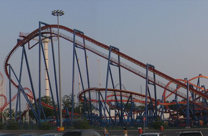 Batman & Robin: The Chiller Ride At Six Flags Great Adventure, New Jersey