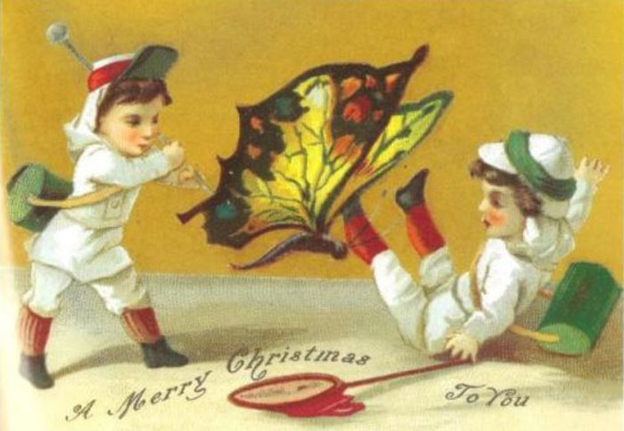 Congratulations To Everyone Who Had "Miniature Children Being Attacked By Butterflies" On Your Christmas 2022 Bingo Card