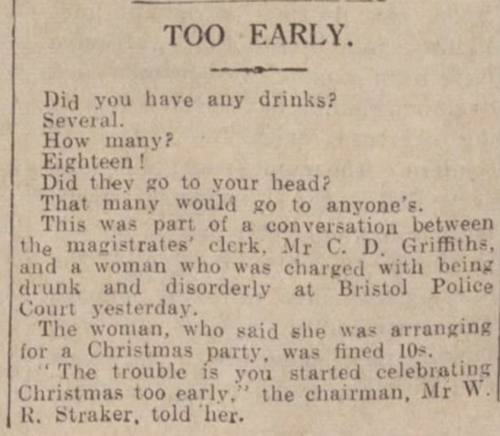 Shared Simply Because Anyone Who Can Celebrate Christmas On Such An Epic Scale Deserves To Be Remembered. (Western Daily Press 1934)