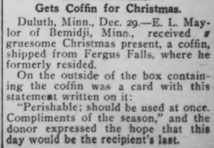 I Get The Feeling Somebody Didn't Like Mr. Maylor. (Lead Daily Call 1904)