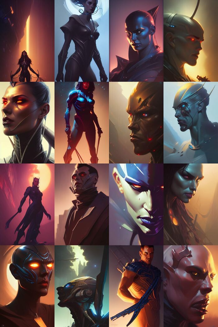 An Array Of Fantasy Characters