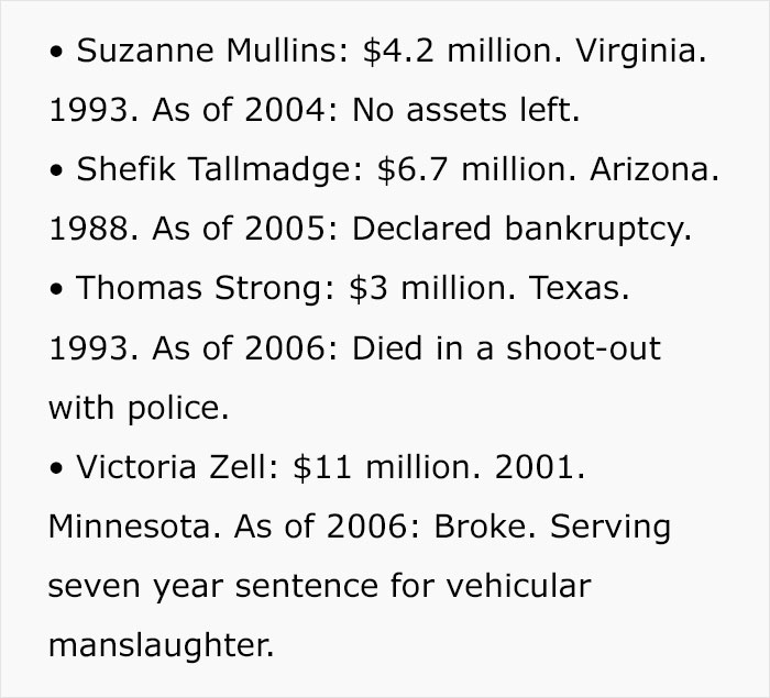 The Dark Side Of Winning The Lottery: Person Shares Examples Of How Winning Big Can Ruin Your Life