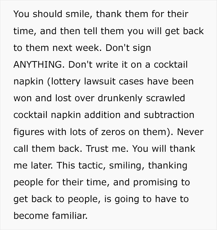 The Dark Side Of Winning The Lottery: Person Shares Examples Of How Winning Big Can Ruin Your Life
