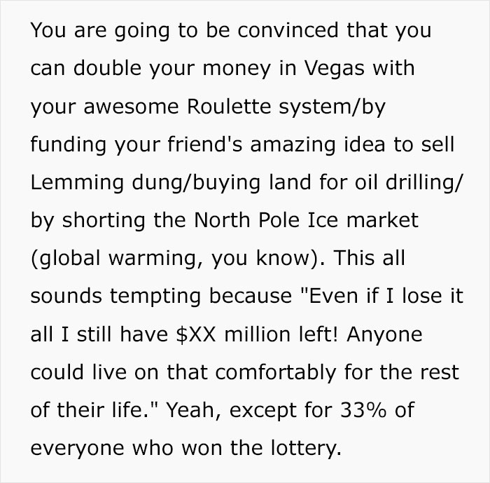 The Dark Side Of Winning The Lottery: Person Shares Examples Of How Winning Big Can Ruin Your Life