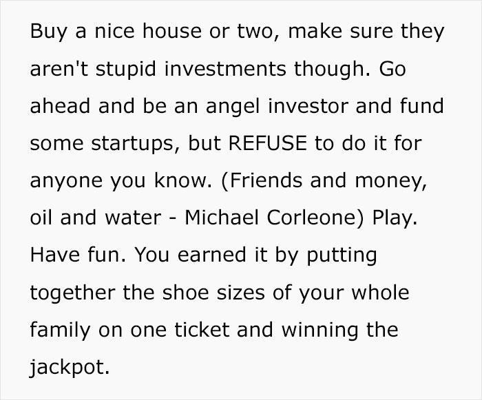 The Dark Side Of Winning The Lottery: Person Shares Examples Of How Winning Big Can Ruin Your Life