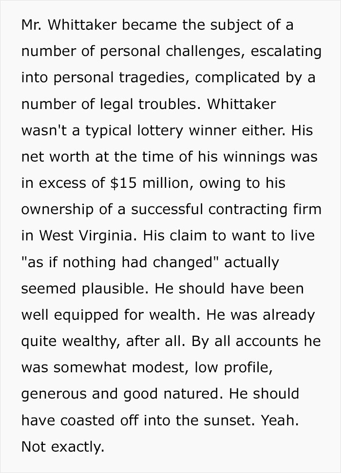 The Dark Side Of Winning The Lottery: Person Shares Examples Of How Winning Big Can Ruin Your Life