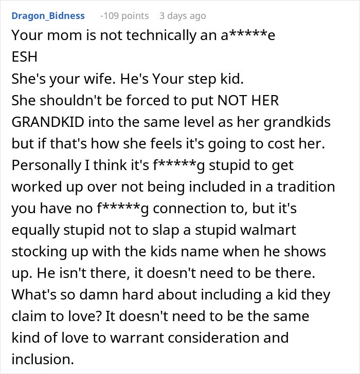 &ldquo;My Wife Refused To Drop It&rdquo;: Man&rsquo;s Family Refuses To Hang A Custom Christmas Stocking With Step-Grandchild&rsquo;s Name, So His Wife Refuses To Join Their Celebrations