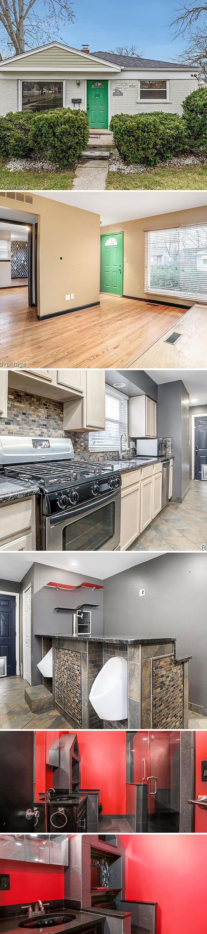 The Description Of This Ferndale, Mi Home Says It Was “Designed For Fun” And We Must Agree. Currently Listed For $165,000. 3 Bd, 1 Ba. 972 Sq Ft. No Potato Shed. Link In Bio For The Full Listing