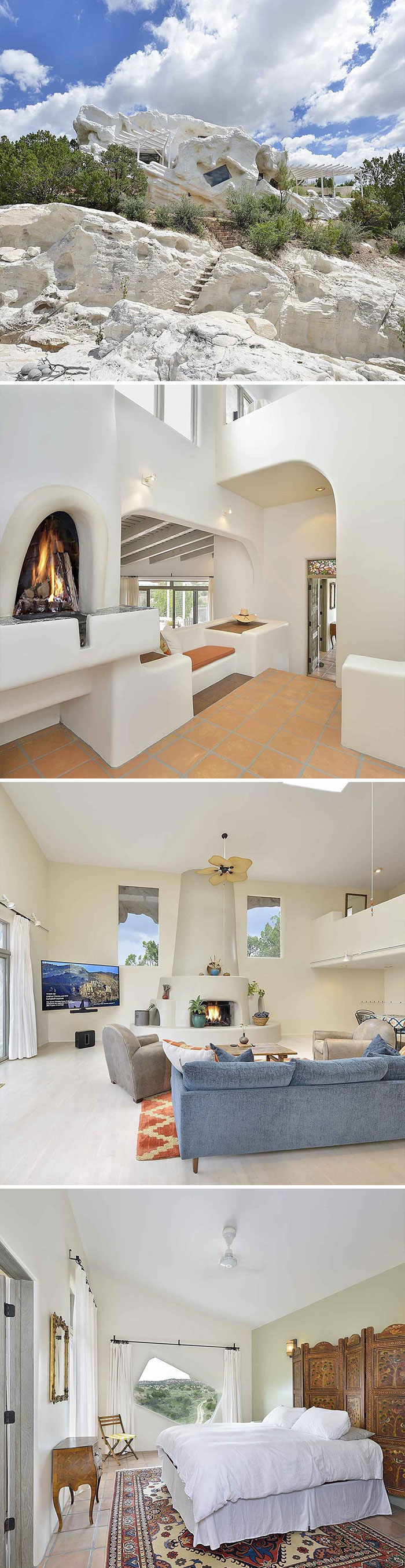 This Home In Lamy, Nm Was Covered In Foam And “Disguised To Blend In With Its Surrounding”. Currently Listed For $899,000. 1 Bd, 2 Ba. 2,414 Sq Ft. 5.18 Acres