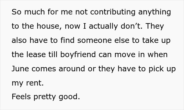 Woman Takes Everything She Owns From The House When Moving Out To Get Back At Mean Roommates Who Were Plotting To Drive Her Out