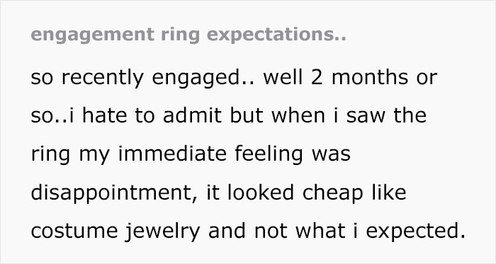 “I Know He Can Afford So Much More”: Woman Checks Her Engagement Ring’s Hallmark And Finds Out That It’s “Cheap” “I Know He Can Afford So Much More”: Woman Checks Her Engagement Ring’s Hallmark And Finds Out That It’s “Cheap”