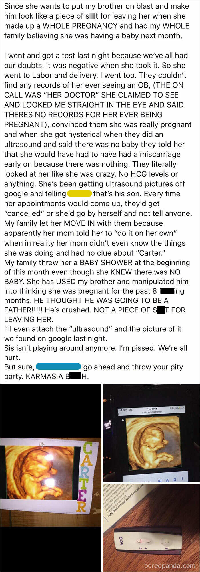 Girl Accuses Boyfriend Of Leaving Her After He And His Family Discover She's Been Faking Her Pregnancy For 8 Months