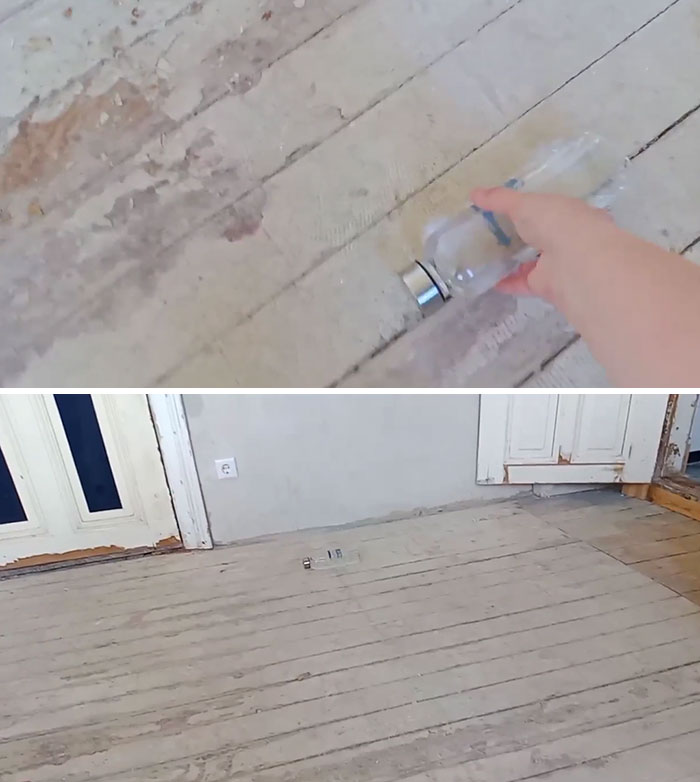 The Floor Of Sibling's New Apartment Is Just A Tiny Bit Uneven