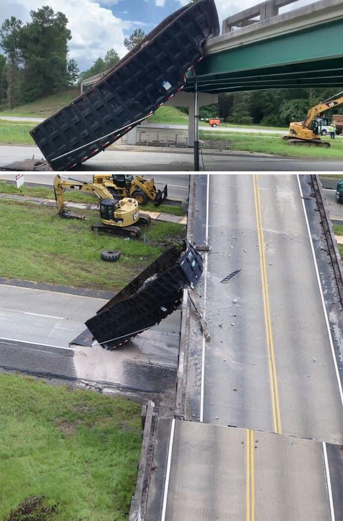 Truck Crash Shifted The Bridge 6 Feet