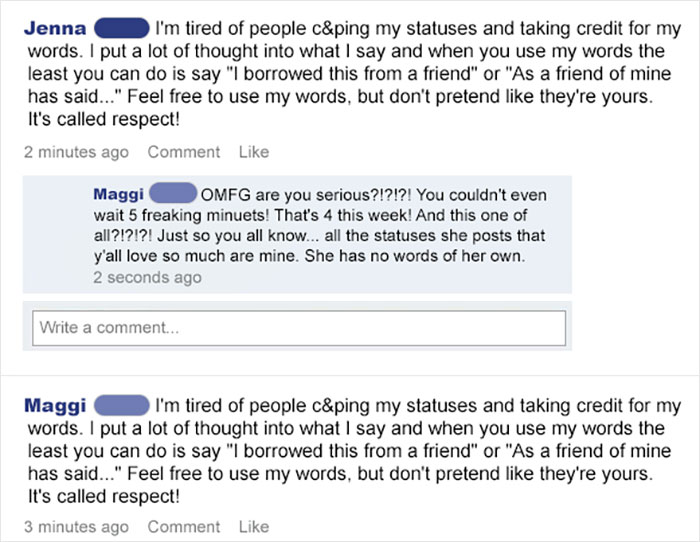 Tired Of People C&p’ing My Status