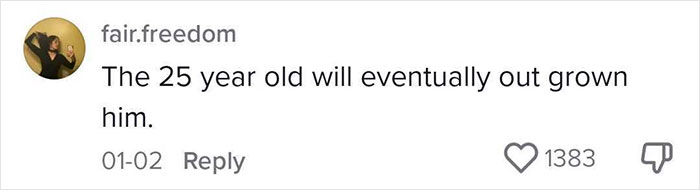 "Stuck At The Emotional Maturity Level Of 25 Years Old": Man Has A Revelation On Why Some Guys Only Date Much Younger Women, Many Internet Users Agree