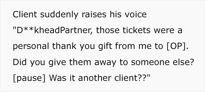 Client Gifts Super Bowl Tickets To This Employee, Boss Gives Them To Someone Else, Gets Taught A Hard Lesson With The Client's Revenge Plan Client Gifts Super Bowl Tickets To This Employee, Boss Gives Them To Someone Else, Gets Taught A Hard Lesson With The Client's Revenge Plan