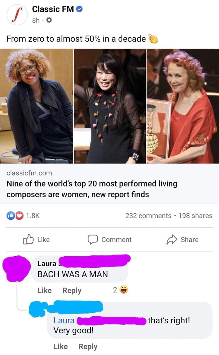 The Only Composer That Person Knows Is Bach. Just Like My Third Grade Music Students