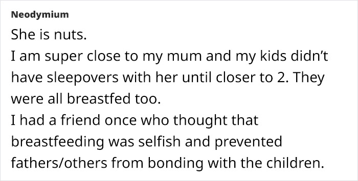 "Is She Just Nuts?": MIL Expects To Have Her 4-Month-Old Granddaughter For Sleepovers, Tells Daughter-In-Law To Cut Breastfeeding Short