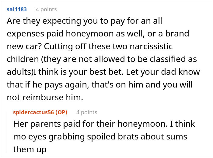 Brother Expects Guests To Pay For His Wedding, Is Shocked And Mad When They Start Dropping Out