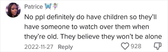 "Have Fun In Your Nursing Home": Childfree Woman Gives People A Reality Check On Their Reasons For Having Kids
