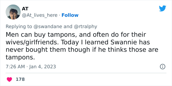 Retired Football Player Is Shocked To See ‘Tampons For Men’ At The Store, Finally Learns What Tampons Actually Are Retired Football Player Is Shocked To See ‘Tampons For Men’ At The Store, Finally Learns What Tampons Actually Are