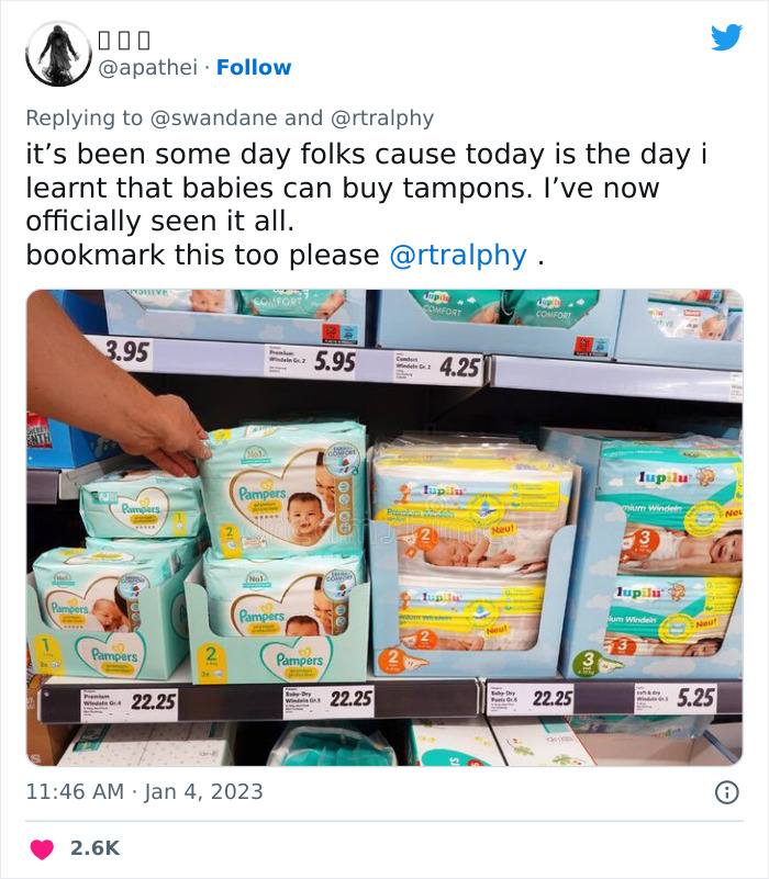 Retired Football Player Is Shocked To See ‘Tampons For Men’ At The Store, Finally Learns What Tampons Actually Are Retired Football Player Is Shocked To See ‘Tampons For Men’ At The Store, Finally Learns What Tampons Actually Are