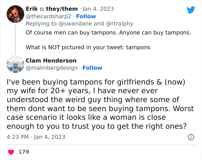 Retired Football Player Is Shocked To See ‘Tampons For Men’ At The Store, Finally Learns What Tampons Actually Are Retired Football Player Is Shocked To See ‘Tampons For Men’ At The Store, Finally Learns What Tampons Actually Are