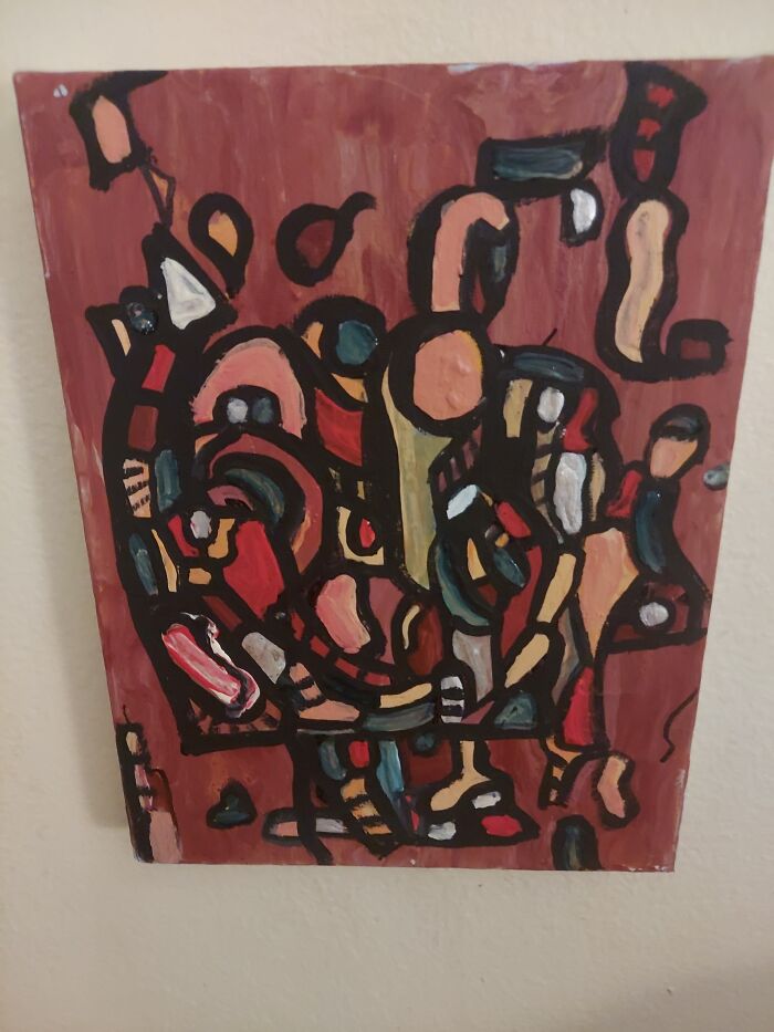 My Abstract Painting..standing On A Bus