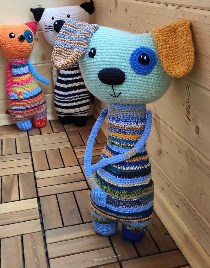 "Scrap Yarn Toys": I Reuse The Leftovers Of Yarn And Turn Them Into Colorful Toys "Scrap Yarn Toys": I Reuse The Leftovers Of Yarn And Turn Them Into Colorful Toys