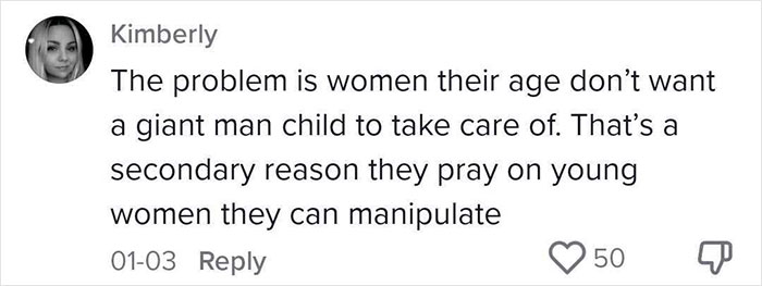 "Stuck At The Emotional Maturity Level Of 25 Years Old": Man Has A Revelation On Why Some Guys Only Date Much Younger Women, Many Internet Users Agree