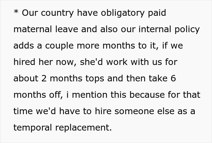 "The Decision Is Perfectly Legal": HR Rejects Candidate Because She's 7 Months Pregnant