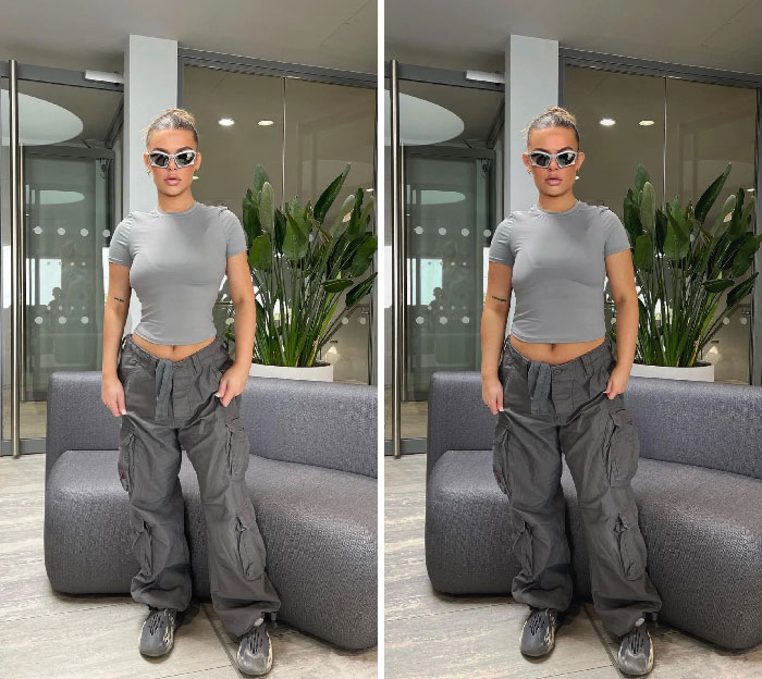 Su publicación versus la foto en la que la etiquetó el fotógrafo…