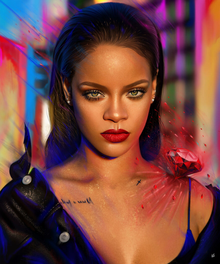 Mind-Blowing Digital Illustrations Of Famous Celebrities By Illustrator Yaşar Vurdem ( 9 Pics )