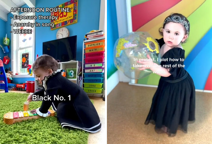 Mom Fed Up With People Saying Her Gothic Nursery Is Bad For Her Baby Starts A Satirical Series Featuring ‘Gothic Baby’
