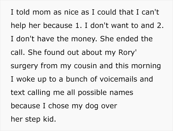 Woman Chooses Her 12 Y.O. Dog Over Her Mom’s 5 Y.O. Stepson, Gets Called A Jerk Woman Chooses Her 12 Y.O. Dog Over Her Mom’s 5 Y.O. Stepson, Gets Called A Jerk