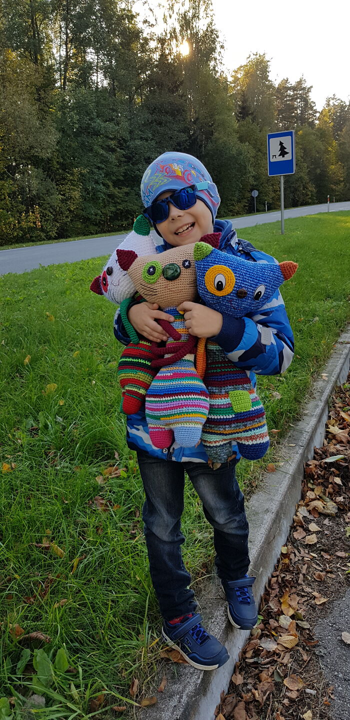 "Scrap Yarn Toys": I Reuse The Leftovers Of Yarn And Turn Them Into Colorful Toys "Scrap Yarn Toys": I Reuse The Leftovers Of Yarn And Turn Them Into Colorful Toys