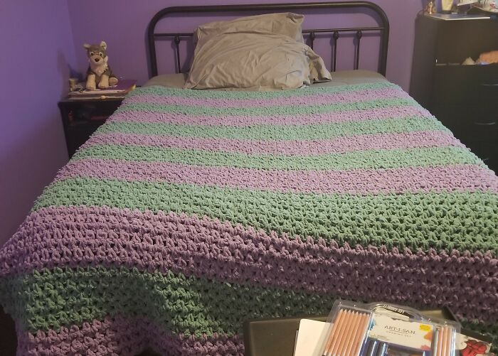 Took Me Many Months, But It's As Big As A Queen Bed