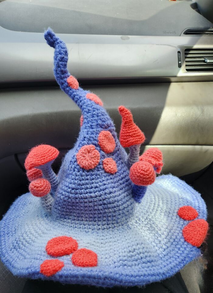 Mushroom Hat!! The Underneath Has A Frilly, Ombre Gill :)