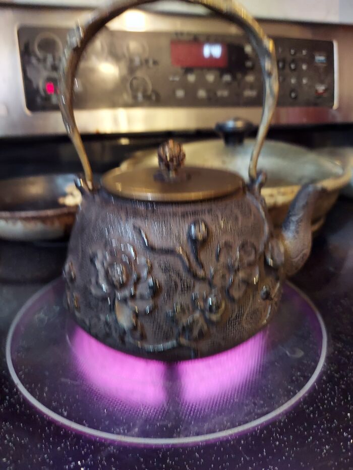 Cat Iron Teapots! Sorry For The Quality