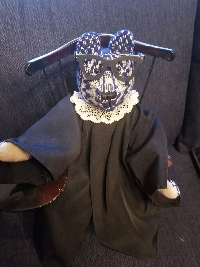 Ruth Bader Ginsbear - I Wove The Cloth And Made The Bear