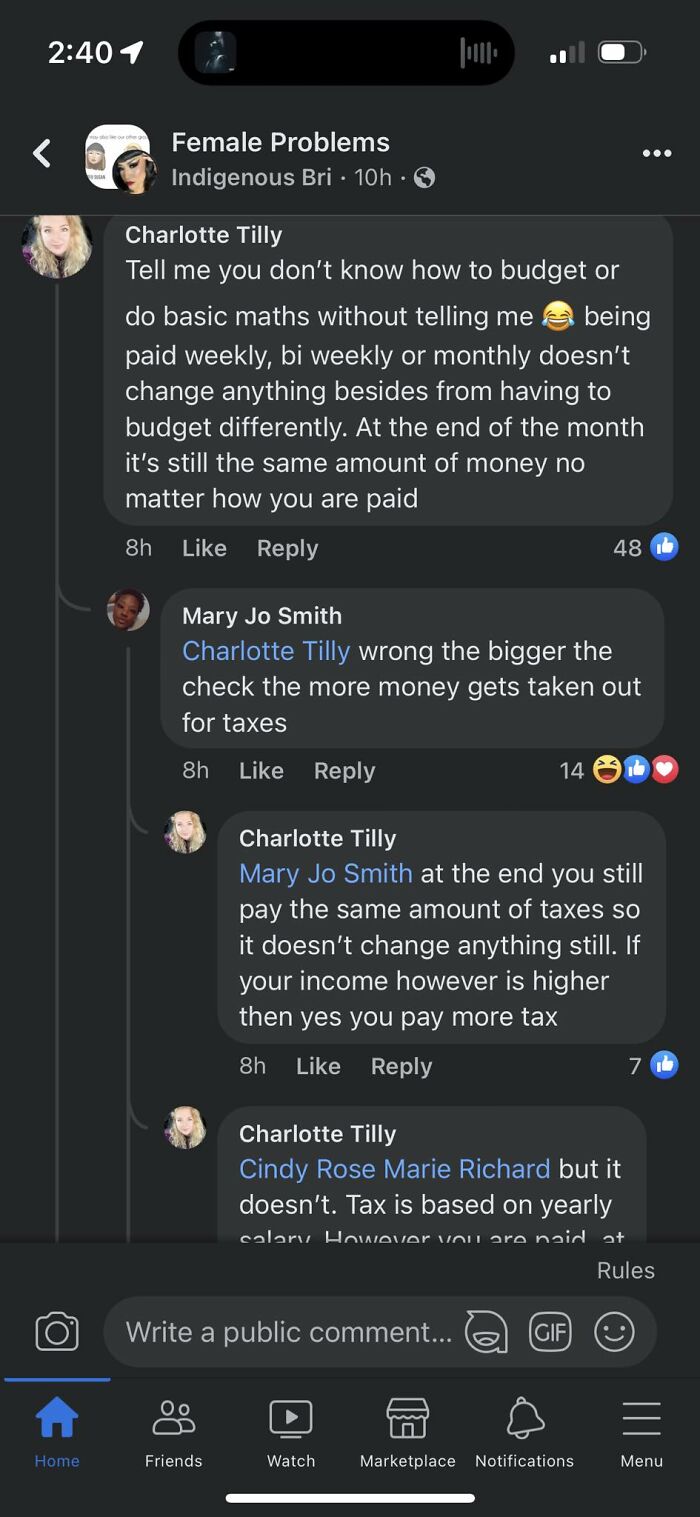 I Mean, They Aren't Wrong, The More Your Check Is, The More Appears To Be Taken Out