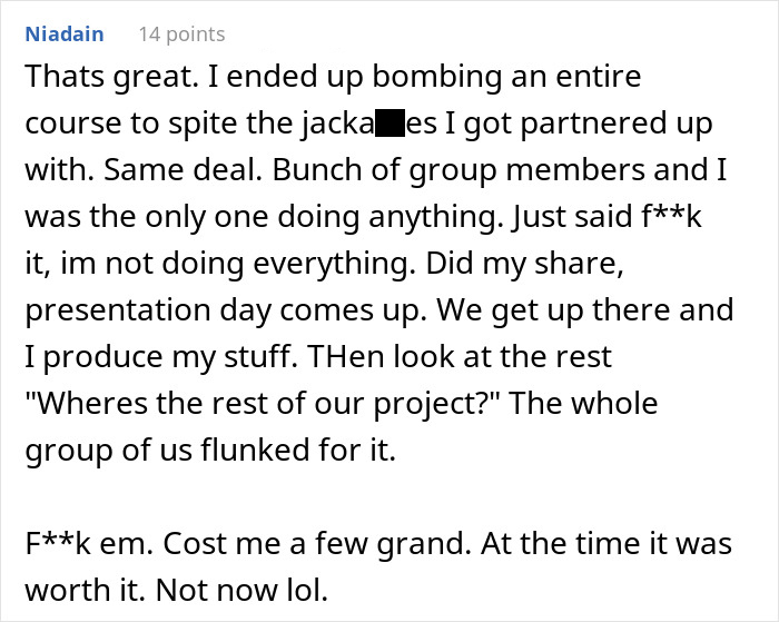“Ignored”: Student Is Left To Do An Entire Group Project On Her Own Because Nobody Cares, Pulls Petty Revenge To Teach Them A Lesson “Ignored”: Student Is Left To Do An Entire Group Project On Her Own Because Nobody Cares, Pulls Petty Revenge To Teach Them A Lesson