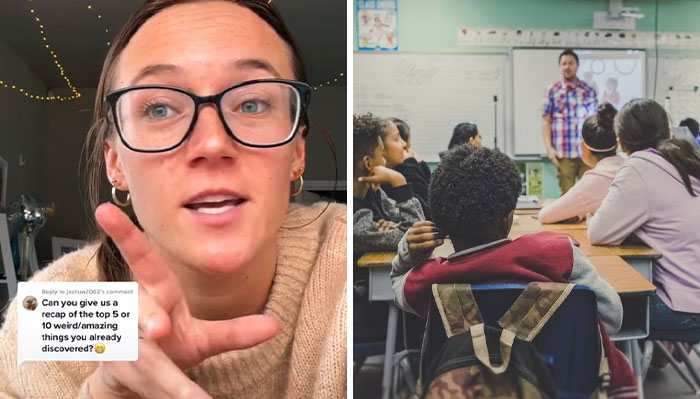 TikToker from New Zealand sharing culture shock experiences after relocating to the US in a casual video discussion.