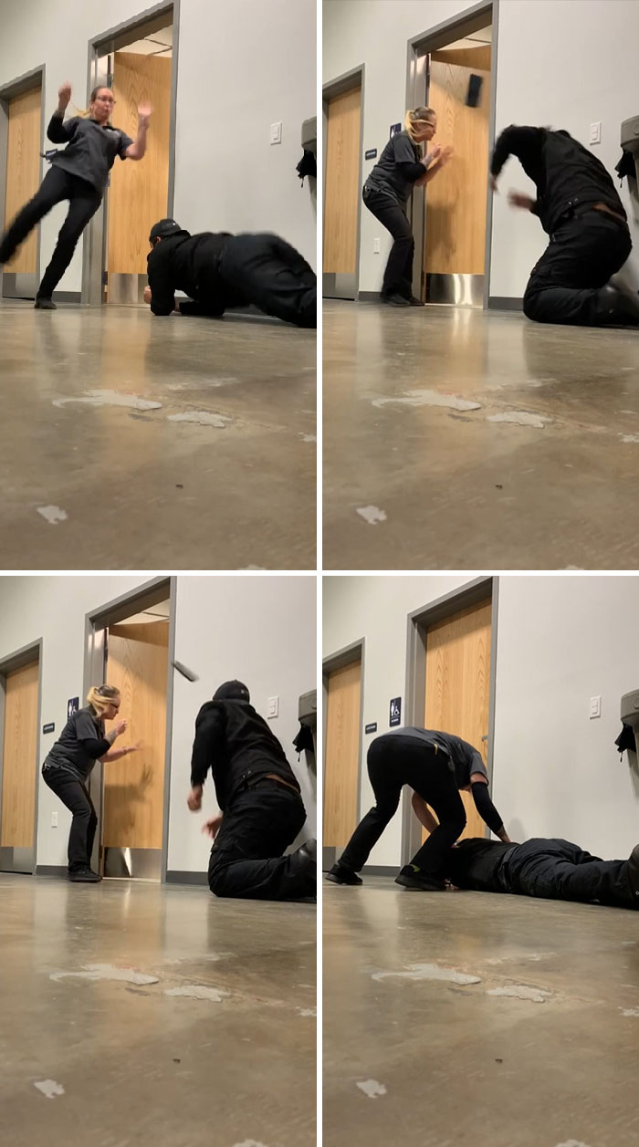 Trying To Scare A Coworker